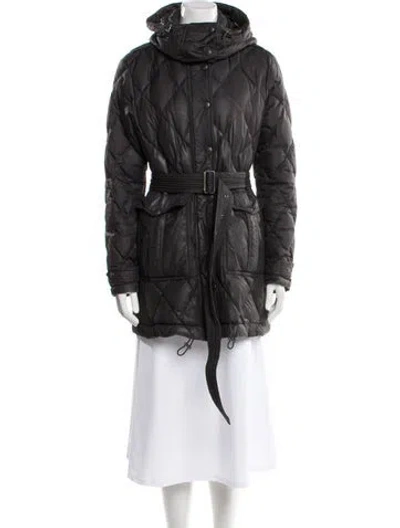 Pre-owned Burberry Down Coat In Black