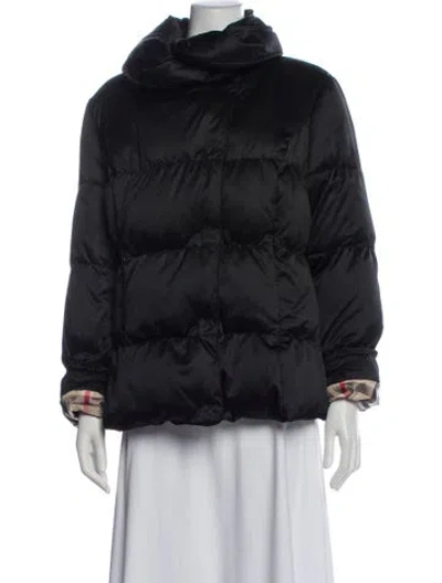 Pre-owned Burberry Down Coat In Black