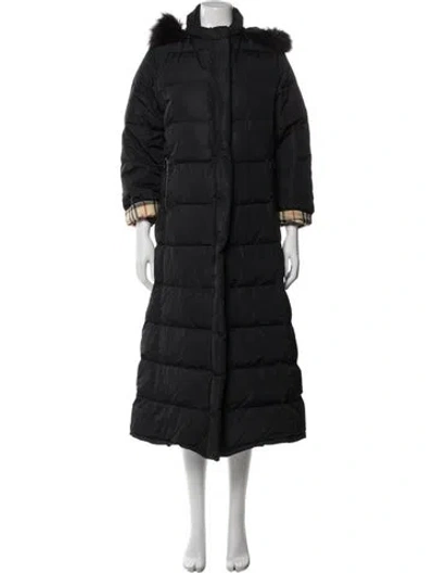Pre-owned Burberry Down Coat In Black