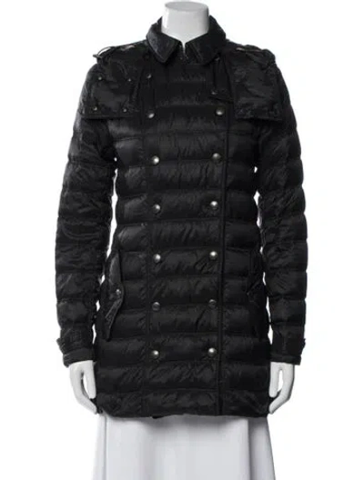 Pre-owned Burberry Down Coat In Black