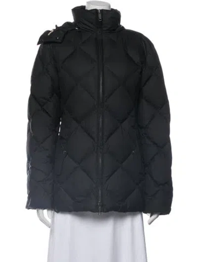 Pre-owned Burberry Down Coat In Black
