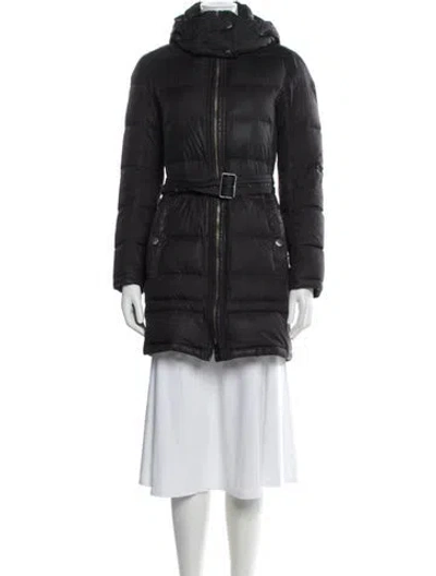Pre-owned Burberry Down Coat In Black