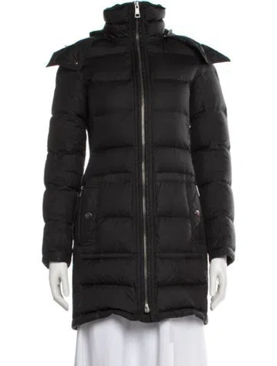 Pre-owned Burberry Down Coat In Black