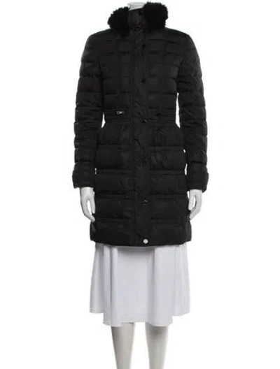 Pre-owned Burberry Down Coat In Black