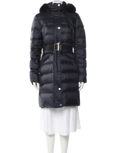 Pre-owned Burberry Down Coat In Blue