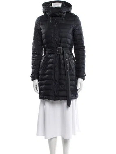 Pre-owned Burberry Down Coat In Blue