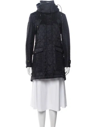 Pre-owned Burberry Down Coat In Blue