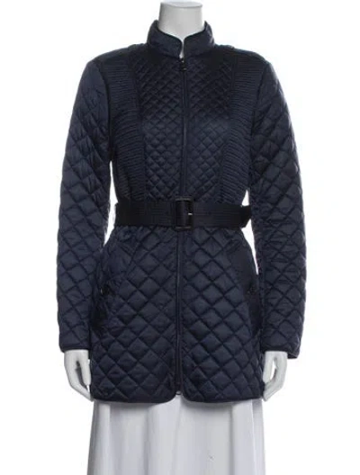 Pre-owned Burberry Down Coat In Blue