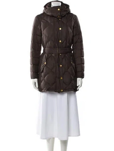 Pre-owned Burberry Down Coat In Brown