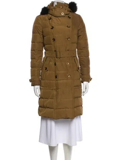 Pre-owned Burberry Down Coat In Brown