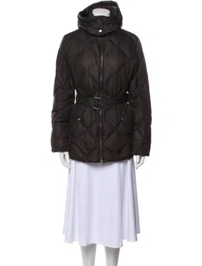 Pre-owned Burberry Down Coat In Gray
