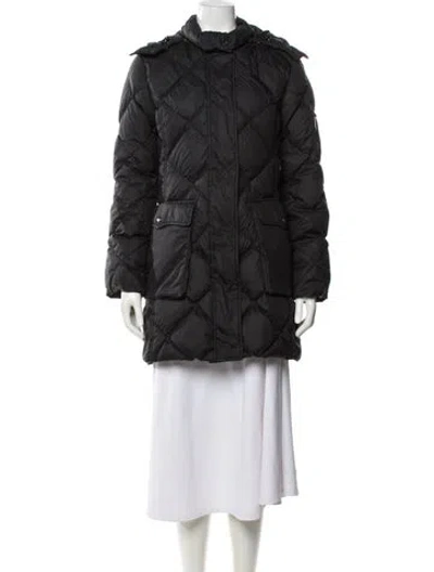 Pre-owned Burberry Down Coat In Gray