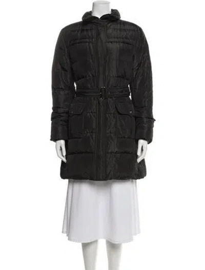 Pre-owned Burberry Down Coat In Gray