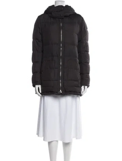 Pre-owned Burberry Down Coat In Gray