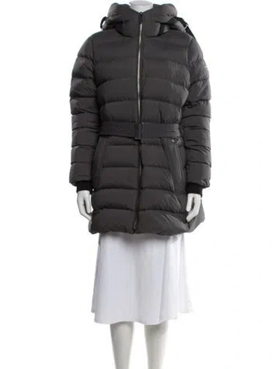 Pre-owned Burberry Down Coat In Gray