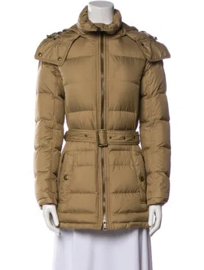 Pre-owned Burberry Down Coat In Neutral