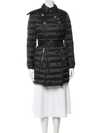Pre-owned Burberry Down Down Coat In Black