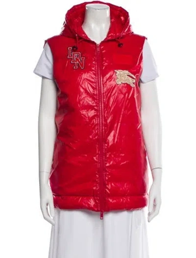 Pre-owned Burberry Down Down Jacket In Red
