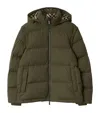 Burberry Detachable Sleeve Nylon Puffer Jacket In Ip Check