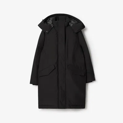 Burberry Down-filled Coat In Black