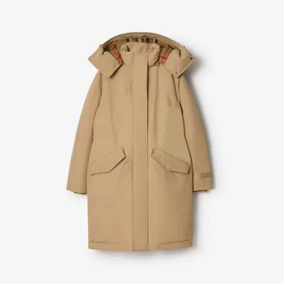 Burberry Down-filled Coat In Brown