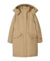 Burberry Down-filled Coat In Brown