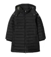 Burberry Down Hooded Puffer Jacket In Black