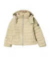 Burberry Down Hooded Puffer Jacket In Neutral
