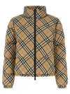 Burberry Down Jacket In Beige