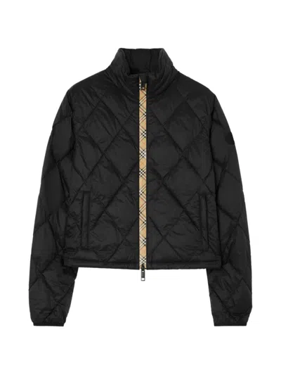 Burberry Down Jacket In Black