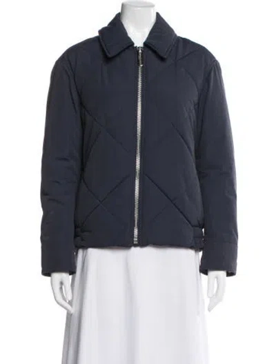 Pre-owned Burberry Down Jacket In Blue