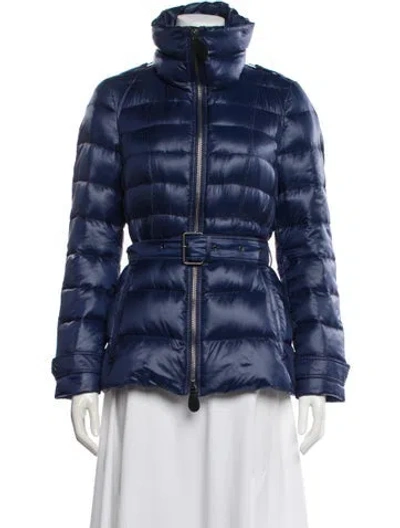 Pre-owned Burberry Down Jacket In Blue