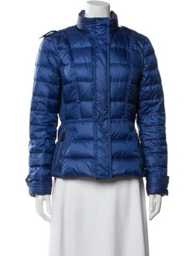 Pre-owned Burberry Down Jacket In Blue