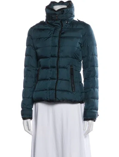 Pre-owned Burberry Down Jacket In Blue