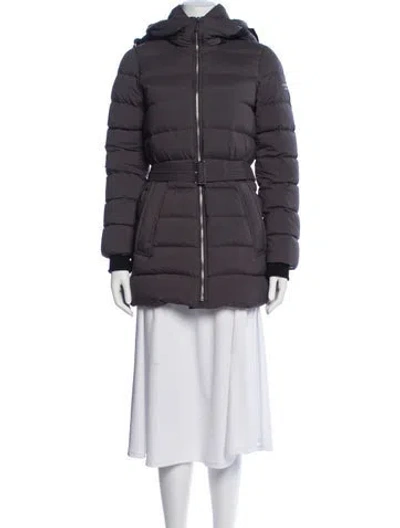 Pre-owned Burberry Down Jacket In Gray