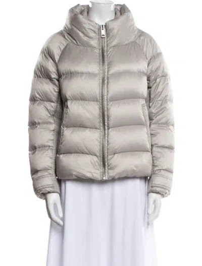 Pre-owned Burberry Down Jacket In Gray