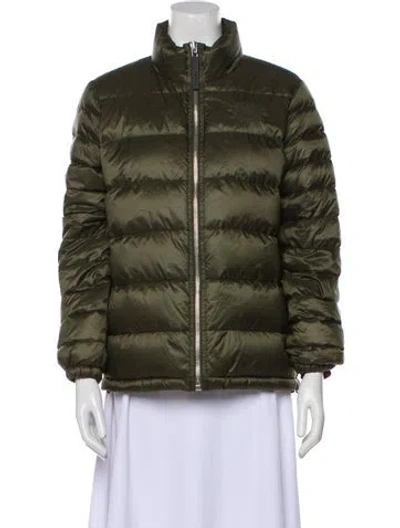 Pre-owned Burberry Down Jacket In Green