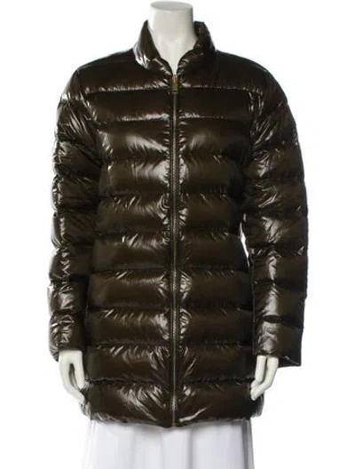 Pre-owned Burberry Down Jacket In Green