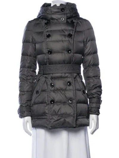 Pre-owned Burberry Down Jacket In Grey