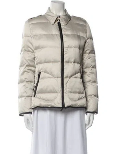Pre-owned Burberry Down Jacket In Neutral