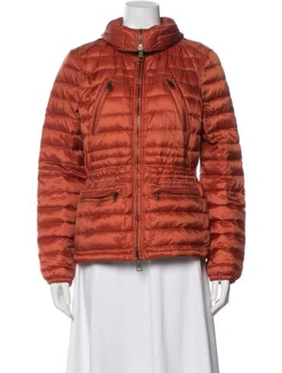 Pre-owned Burberry Down Jacket In Orange