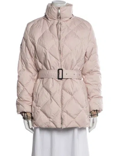 Pre-owned Burberry Down Jacket In Pink