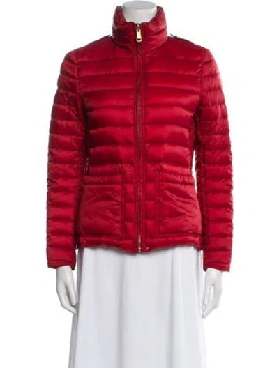 Pre-owned Burberry Down Jacket In Red