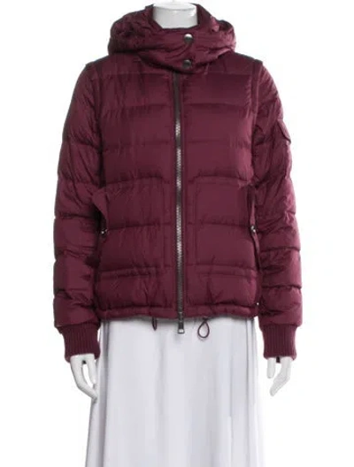 Pre-owned Burberry Down Jacket In Red
