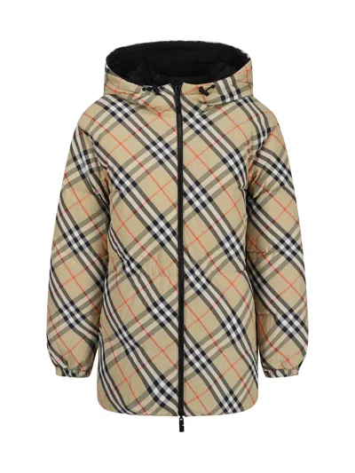 Burberry Double-face Quilted Down Jacket In Multicolor