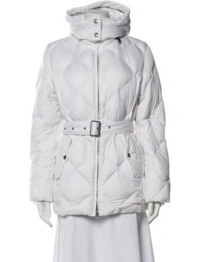 Pre-owned Burberry Down Jacket In White