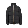 Burberry Men Snowdown Down Jacket With Checked Profile In Black