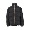 Burberry Men Snowdown Down Jacket With Checked Profile In Black