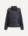 Burberry Down Jacket With Detachable Sleeves In Blue