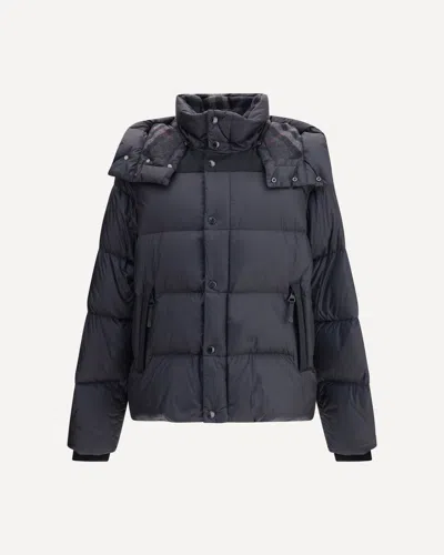 Burberry Down Jacket With Detachable Sleeves In Black
